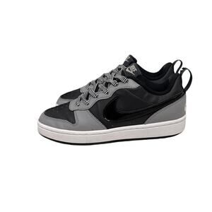 Nike Shoes Court Borough Low Anthracite Stadium Grey Black Sneakers Size Youth 5